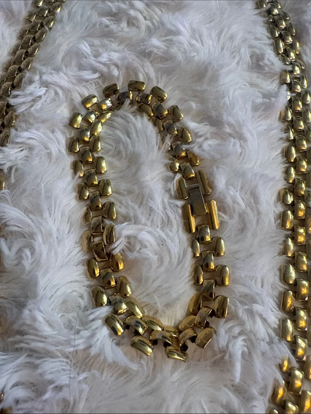 Gold-Tone Chain Necklace and Bracelet Set - Women Jewelry